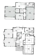 土地面積は342.34平米、建物面積は197.05平米
