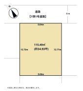 【区画図】
条件なしの売地となりますので、お好きなハウスメーカーでご検討ください。