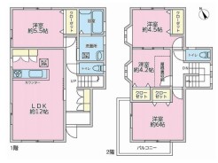 4LDK、土地面積132.83平米、建物面積89.43平米
