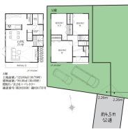 土地約36坪/駐車2台可能な3ＬＤＫ＋パントリー付き新築戸建です。