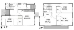 2024年9月リフォーム済み4ＬＤＫの間取りです。