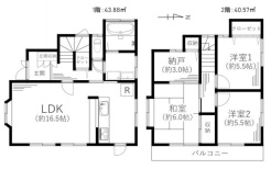 3ＬＤＫ＋納戸