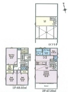 2ＬＤＫ＋Ｓ＋ロフト収納付き