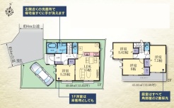 全室南向きで陽当たり良好な間取りです。