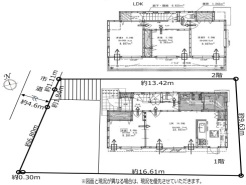 全室南向きで陽当たり良好な間取りです。