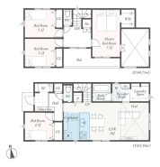4LDK＋WIC＋SC、土地面積150.99平米、建物面積106.81平米