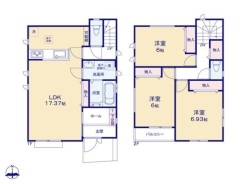 3LDK、土地面積98.57平米、建物面積90.15平米
