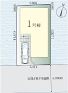 カースペースは車種により1台駐車が可能です。