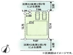 カースペースは車種により2台駐車が可能です。
