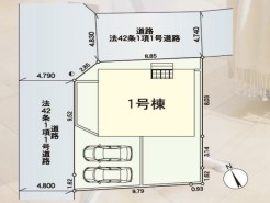 カースペースは車種により2台駐車が可能です。