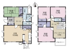 4LDK、土地面積135.00平米、108.89平米