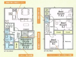 4LDK、敷地面積148.12平米、建物面積98.82平米