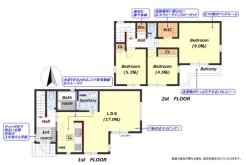 ファミリータイプの３LDK
カースペース2台可能
