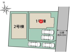 カースペース車種により2台駐車可