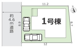 駐車スペースは2台可能