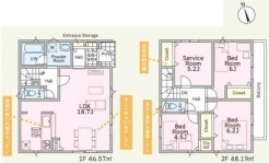 3SLDK、敷地面積101.73平米、建物面積94.76平米
