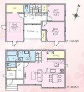 4LDK、敷地面積155.13平米、建物面積101.43平米