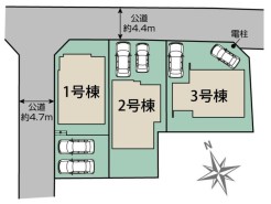駐車スペースは2台可能
