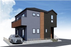 完成予想パース。近隣に同施工完成物件がございます。是非一度ご覧になってみてください。