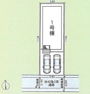 南道路のカースペース並列2台可能