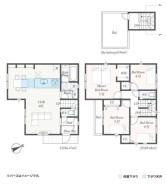 ルーフバルコニー付き
お客様の声を集めた間取で、収納が多いです。