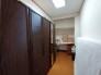 ４．１帖の納戸は、たくさん物が収納ができて、お部屋がスッキリとした空間に。
