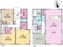 3LDK、土地面積117.39m2、建物面積97.44m2 LDK19帖、バルコニー4.5帖付き3LDK