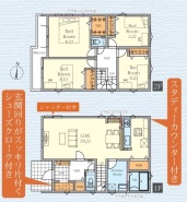 ファミリータイプの4LDK
リビングが広く利便性あり