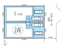 カースペースは車種により2台駐車が可能です。