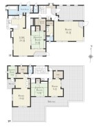 6LDK+3Sの大型間取り・敷地面積252.72平米・建物面積169.42平米