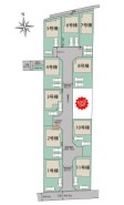 全11区画の買う初分譲地内。
庭有、カースペース2台あります。