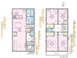 家族みんながちょうど心地よく過ごせる、バランスの良い4LDKプラン。会話が弾む対面キッチン、使いやすい収納、全室にしっかり光が入る間取りで、毎日の暮らしがもっと楽しくなる住まいです。