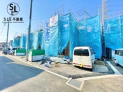 全棟南向き、都市ガス利用、土地39坪超、駐車2台など魅力あふれる新築戸建です。