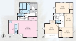 1号棟 ファミリータイプの4LDK
「家族の声が自然と集まる、ひろびろリビングのある暮らし。明るい光に包まれた空間で、毎日の時間がもっと心地よく、もっと好きになる住まいです。」