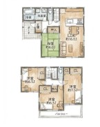 ファミリータイプの4LDK
カースペース3台可能
2020年築の築浅中古戸建