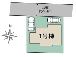 カースペース2台可能
閑静な住宅街です。